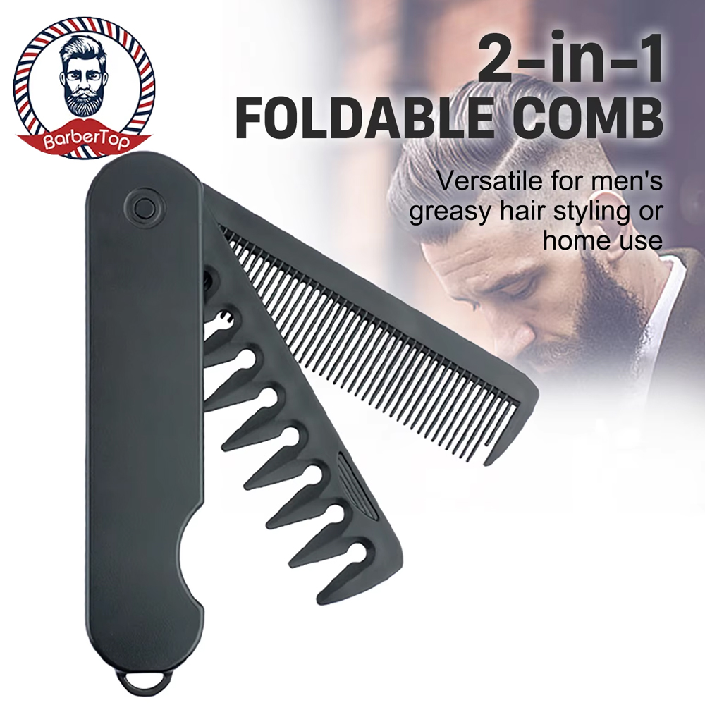 Detangling Wide Comb - Portable Multifunctional Plastic Folding Pocket Comb