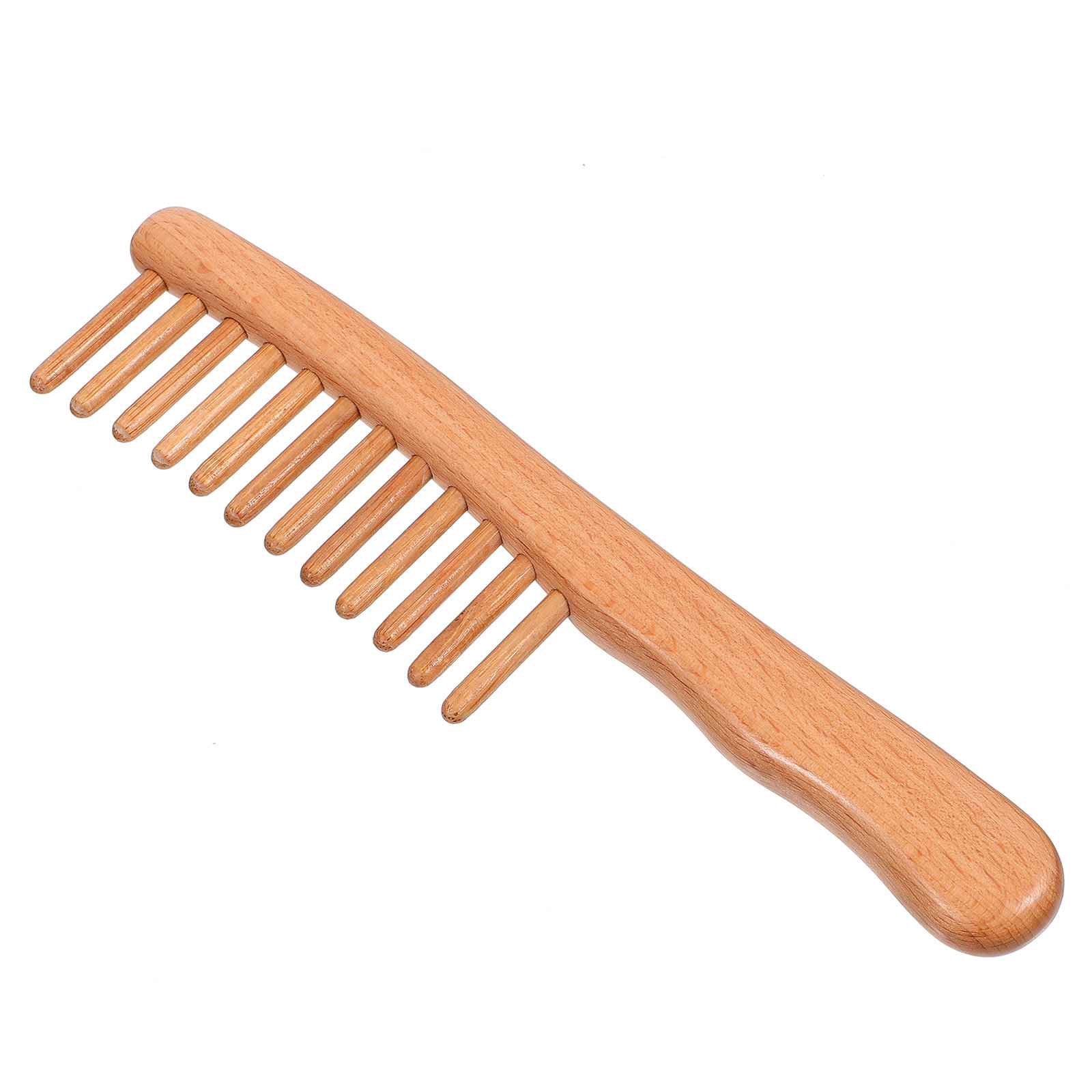 Hair Care Nature - 1Pcs Polished Natural Wood Massage Comb
