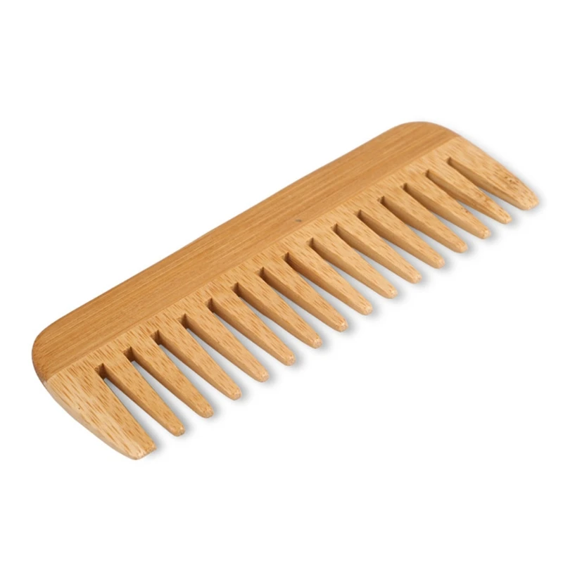 Natural Bamboo Wide Toothed Co - Detangling Wide Comb ulasan dan harga