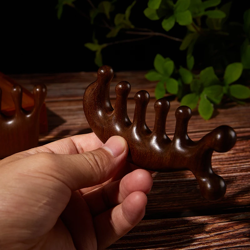 Wood Therapy Massage Comb Head - Detangling Wide Comb ulasan dan harga