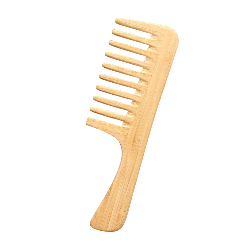 1 Pc Natural Bamboo Wide-Tooth - Detangling Wide Comb ulasan dan harga