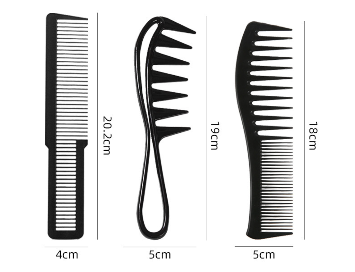 4Pcs Styling Comb Set for Men  - Detangling Wide Comb ulasan dan harga