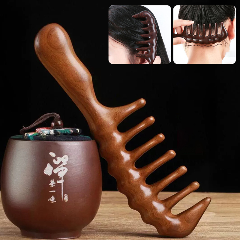 Natural Sandalwood Hair Combs  - Hair Care Gift ulasan dan harga