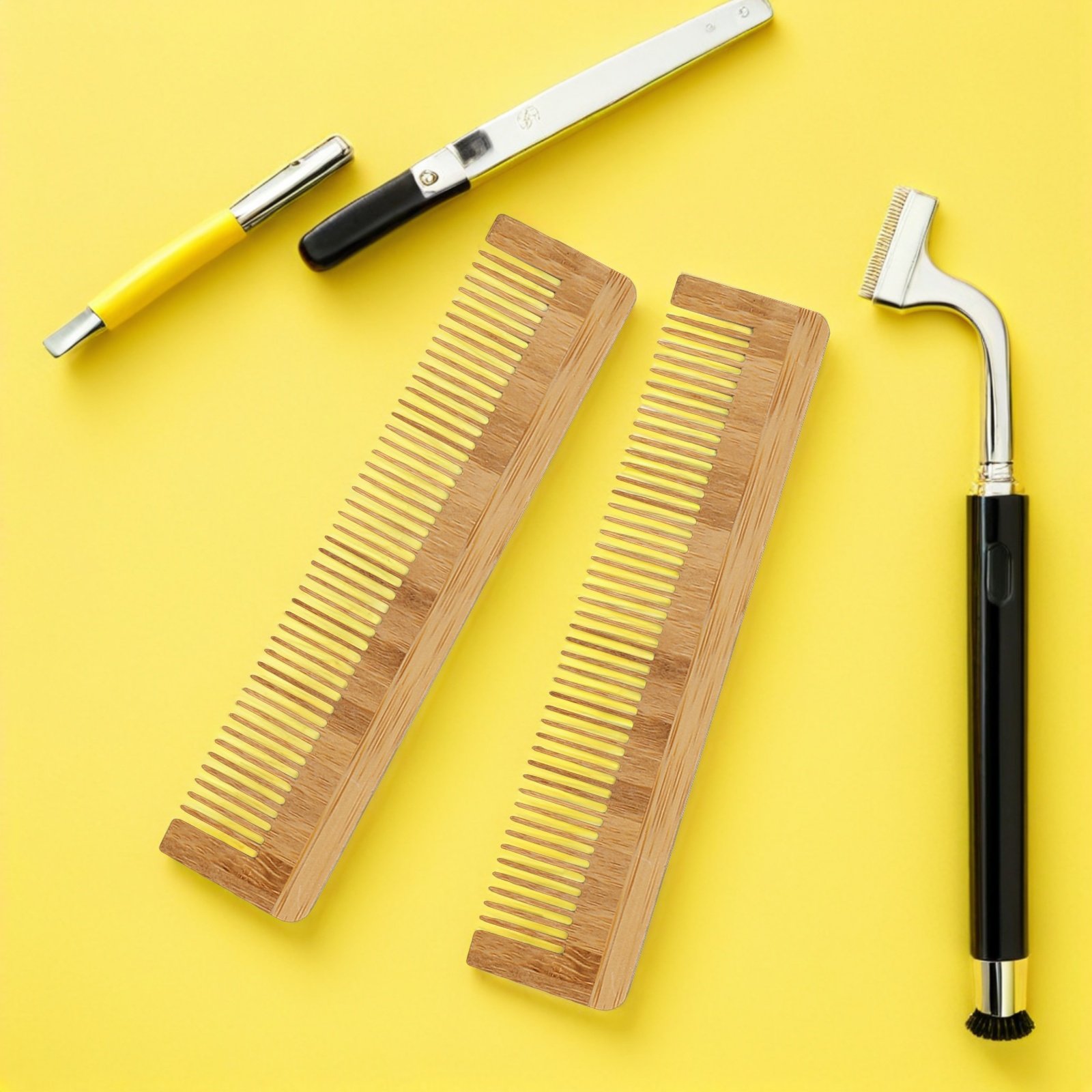 12Pcs Disposable Wooden Beard  - Detangling Wide Comb ulasan dan harga