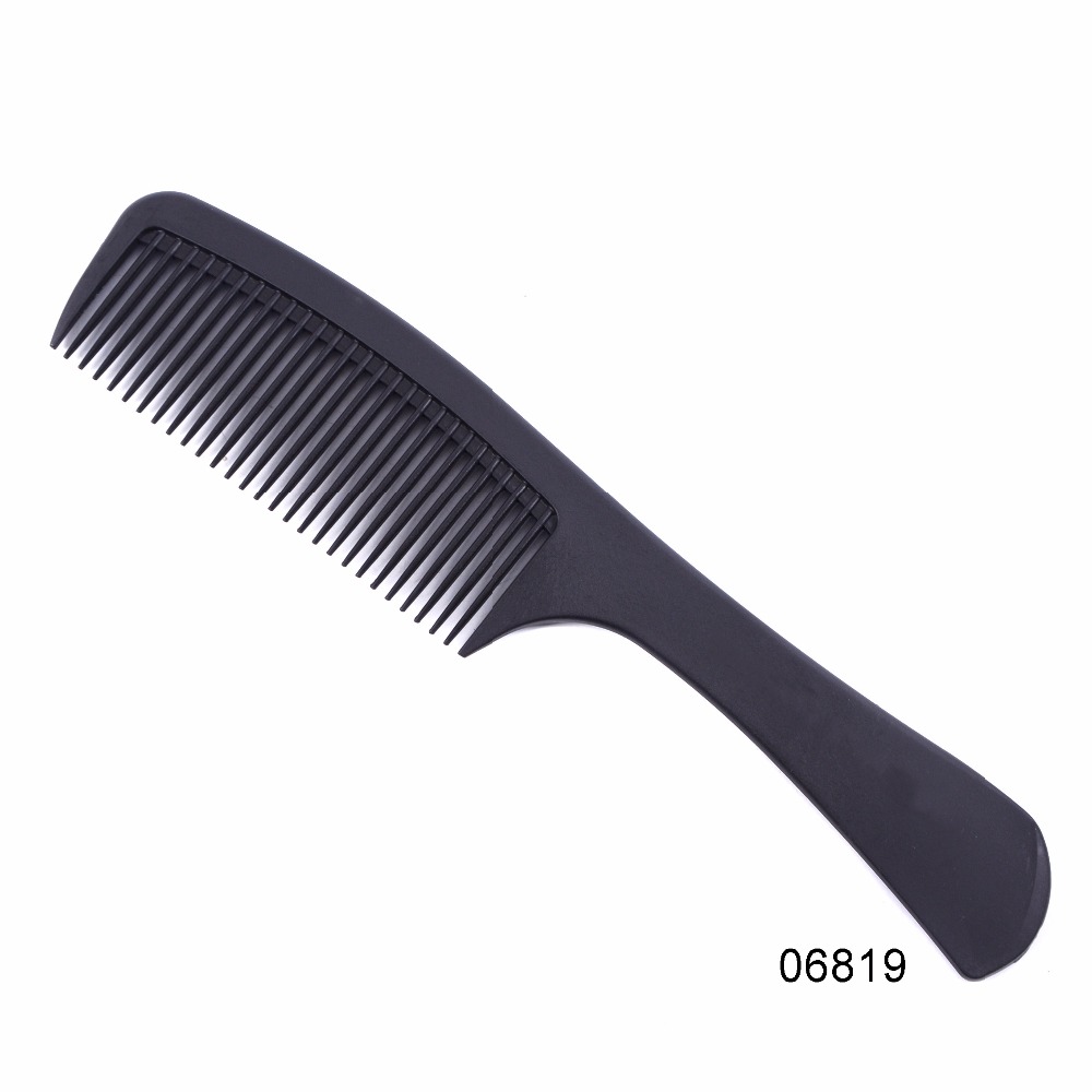1PCS Teeth Black Plastic Heat- - Detangling Wide Comb ulasan dan harga