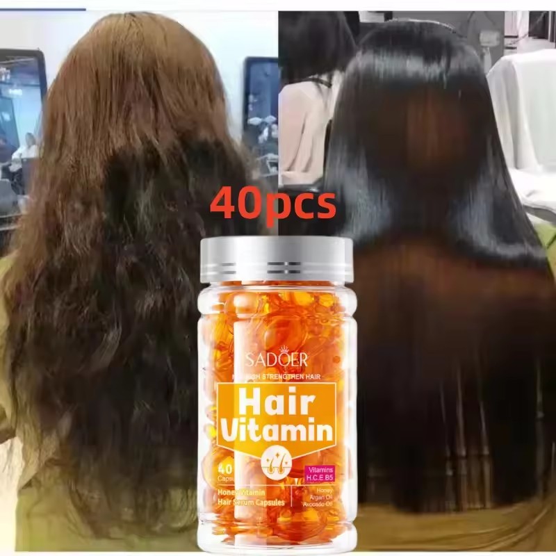 40Pcs Hair Vitamin Capsule Oil - Hair Care Vitamin E ulasan dan harga