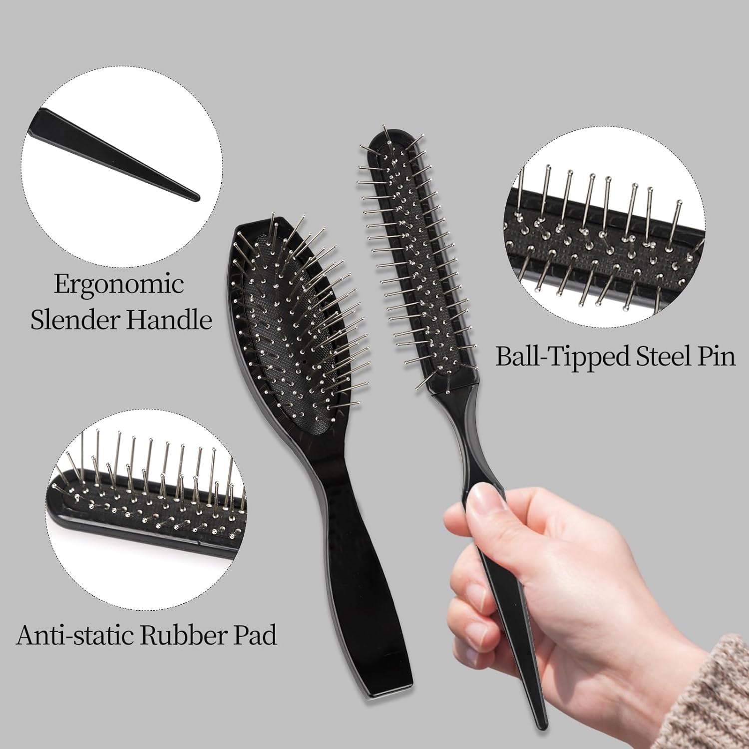Wig Brush Set,  Loop Wig Brush - Detangling Wide Comb ulasan dan harga