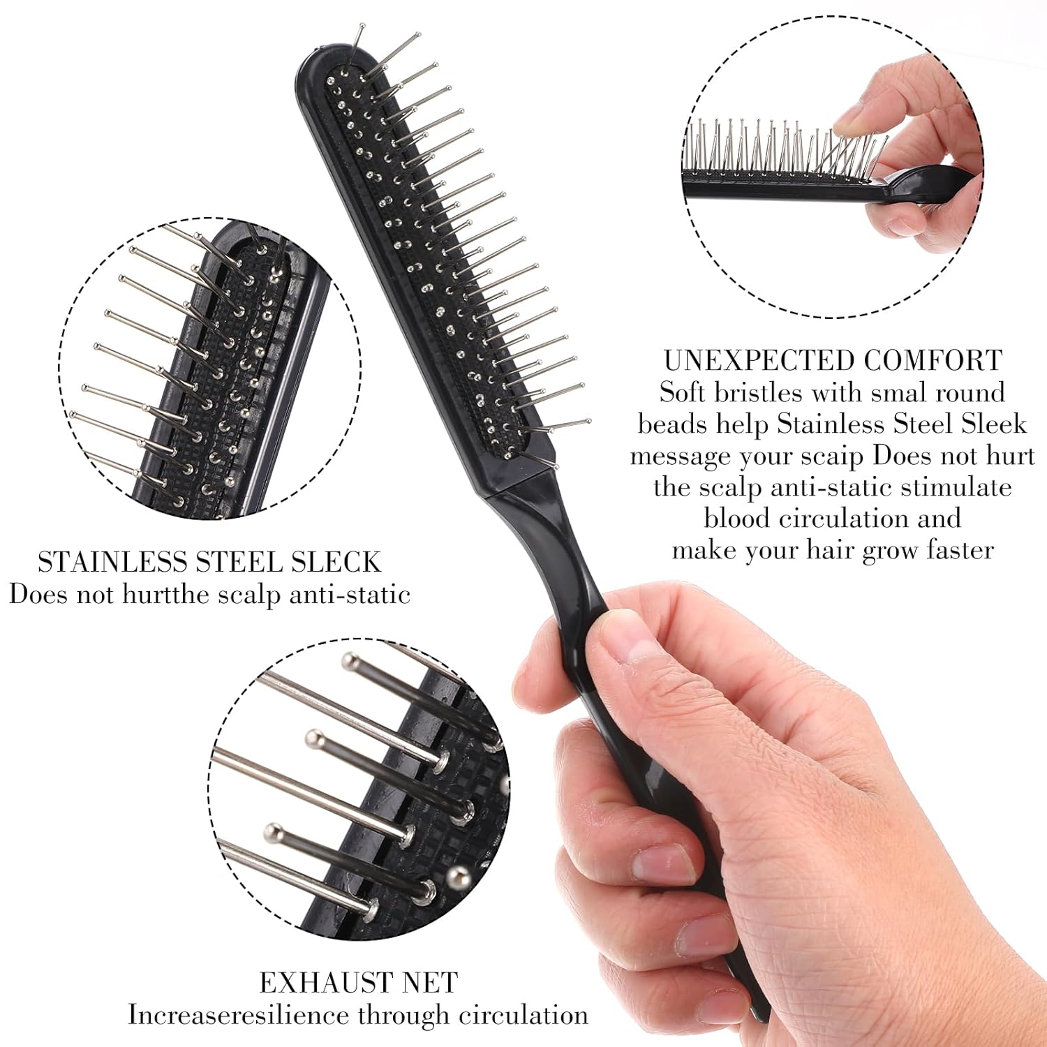 Wig Brush Set,  Loop Wig Brush - Detangling Wide Comb ulasan dan harga