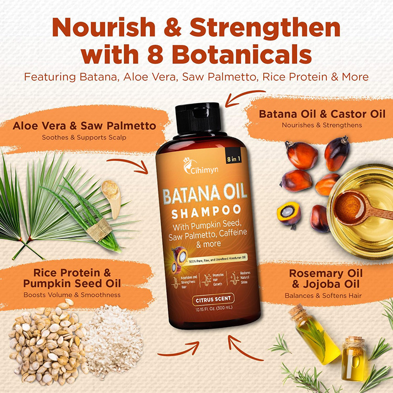300ml Batana Oil Batana Shampo - Hair Care For Dry And Frizzy Hair ulasan dan harga