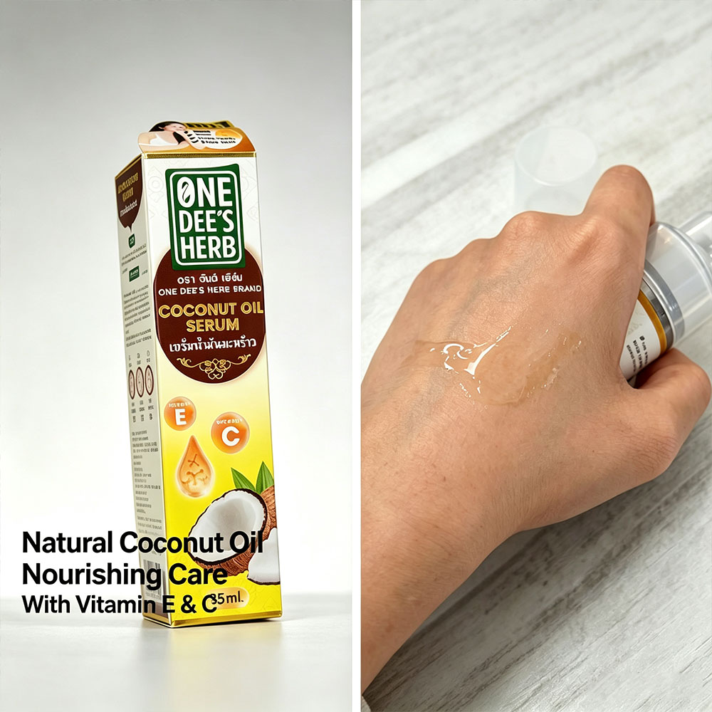 Thailand One Dee's Herb Coconu - Hair Care Vitamin E ulasan dan harga