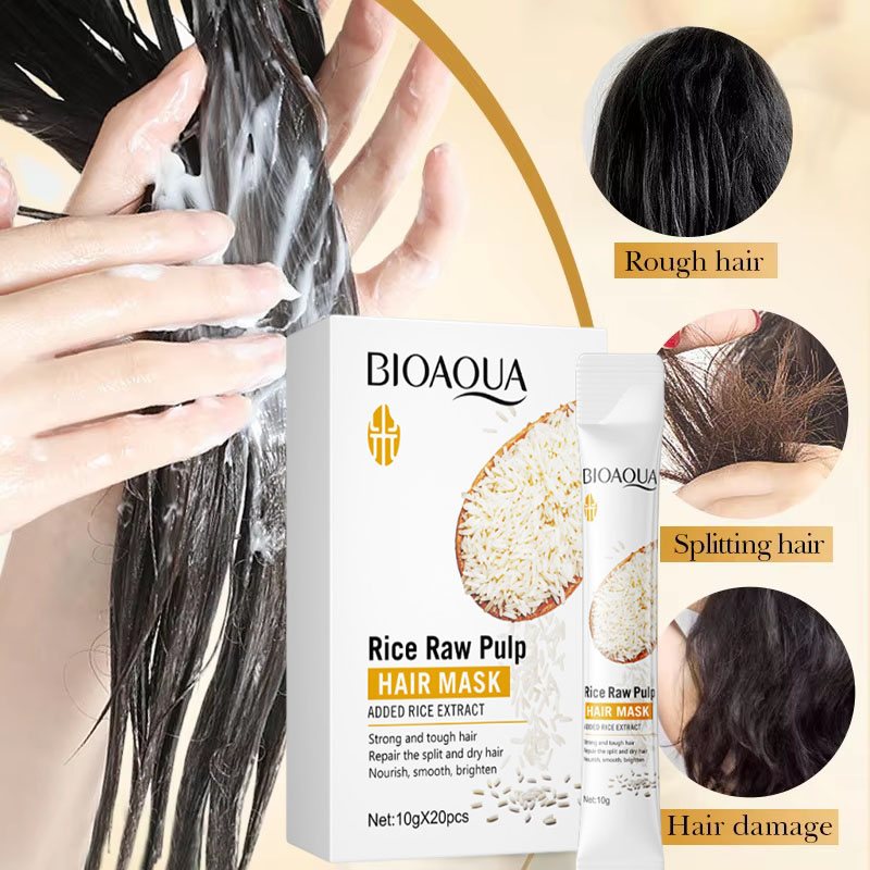 Rice Magical Keratin Hair Mask - Hair Care For Dry And Frizzy Hair ulasan dan harga