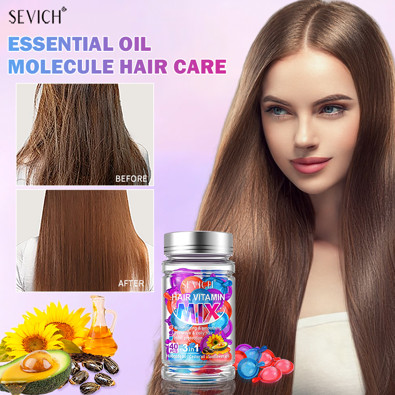 40pcs Mix Hair Vitamin Capsule - Hair Care Vitamin E ulasan dan harga