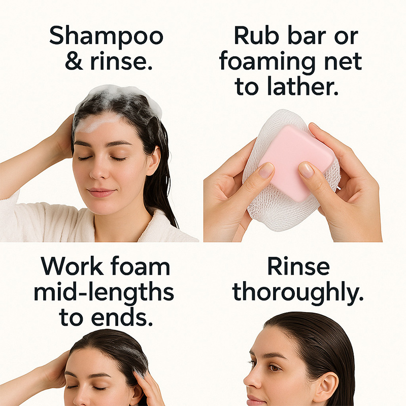 Castor Oil Conditioner Soap Ba - Hair Care For Dry And Frizzy Hair ulasan dan harga