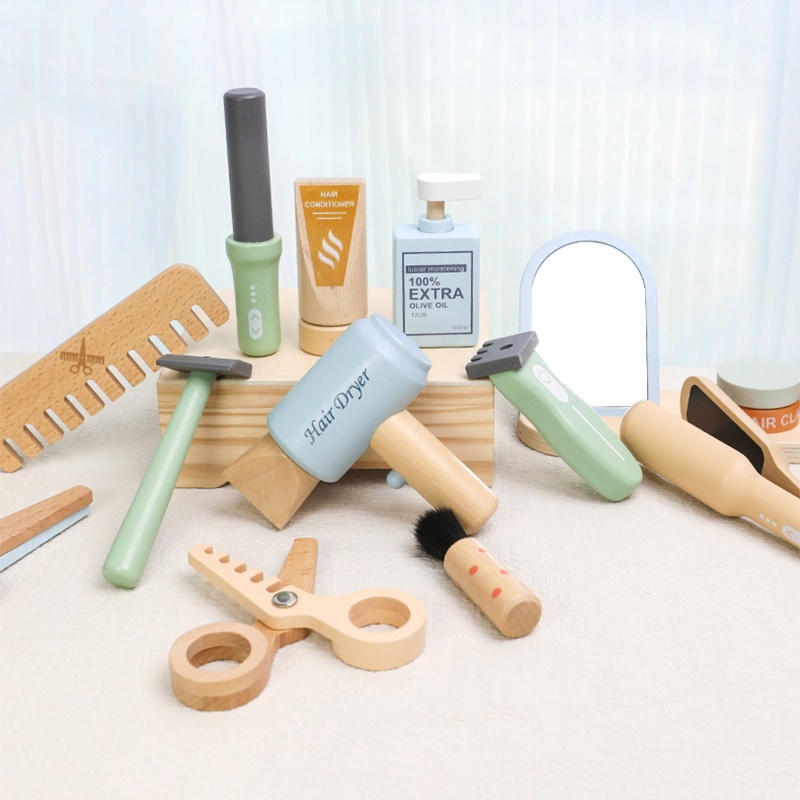 Wooden Pretend Hairdressing Ma - Hair Care Gift ulasan dan harga