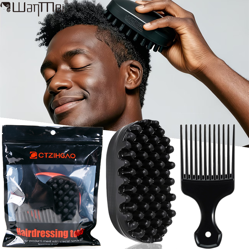 Silicone Magic Twist Hair Brus - Detangling Wide Comb ulasan dan harga